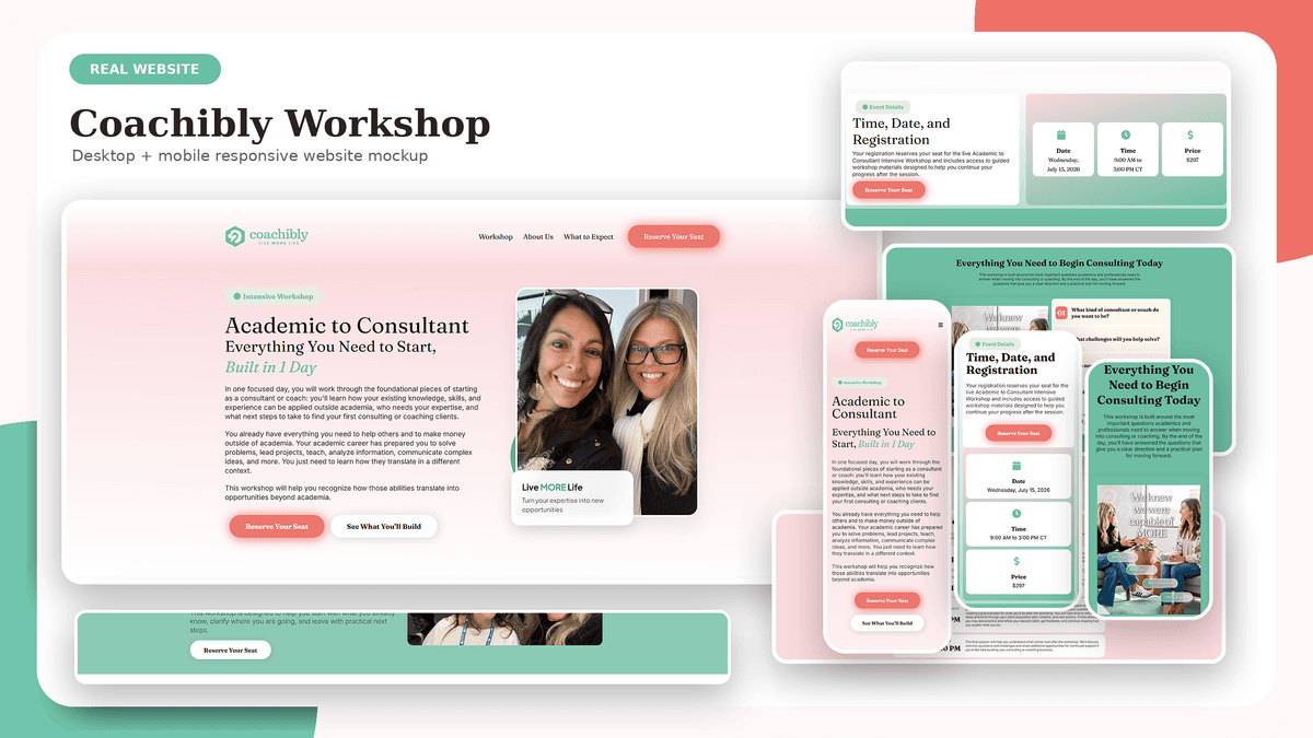 Coachibly Event Landing Page