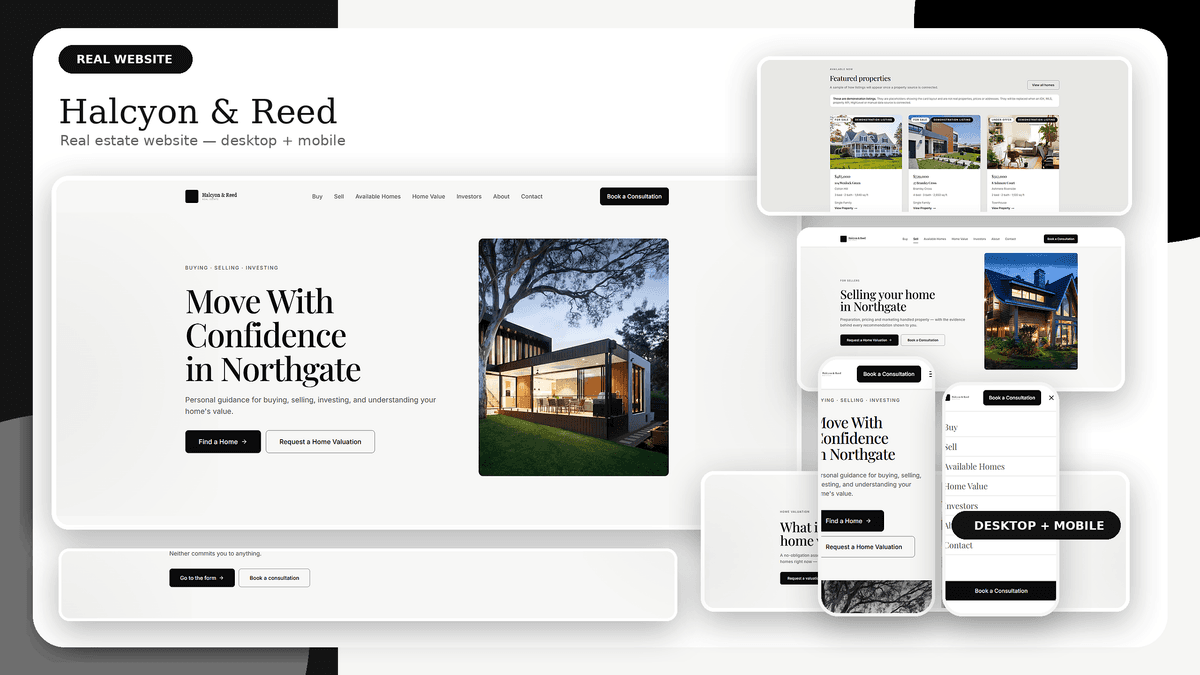 Real State Mockup Website